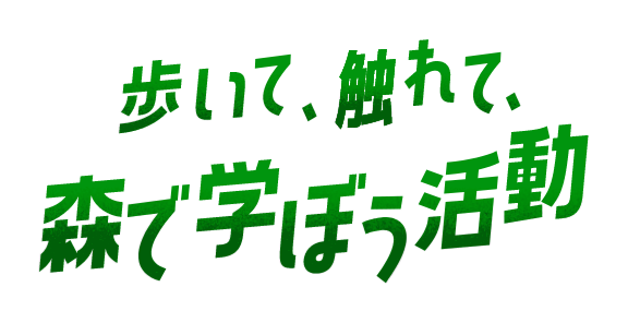 歩いて、触れて、森を学ぼう活動
